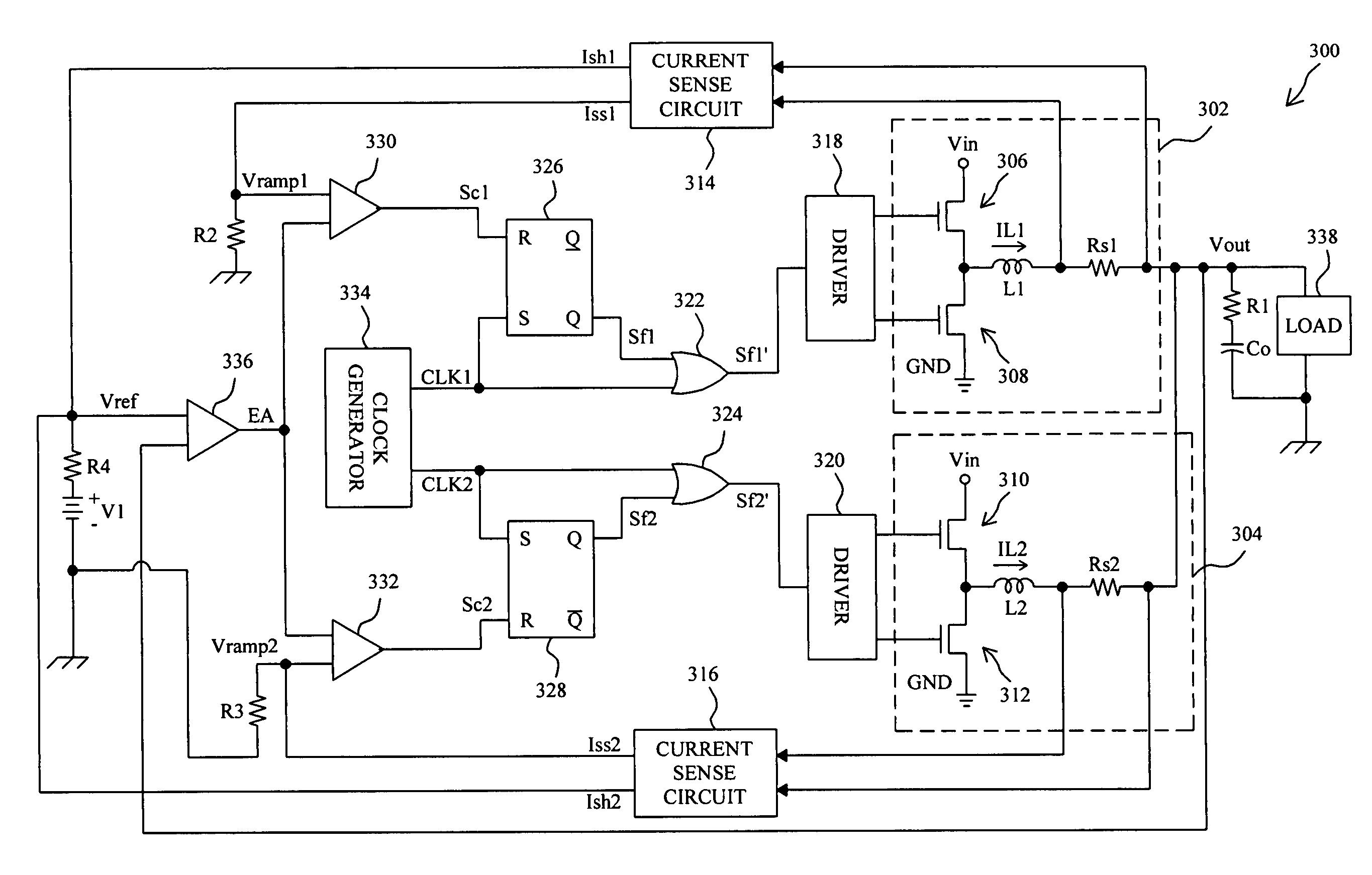 Fixed-frequency current mode converter and control method thereof