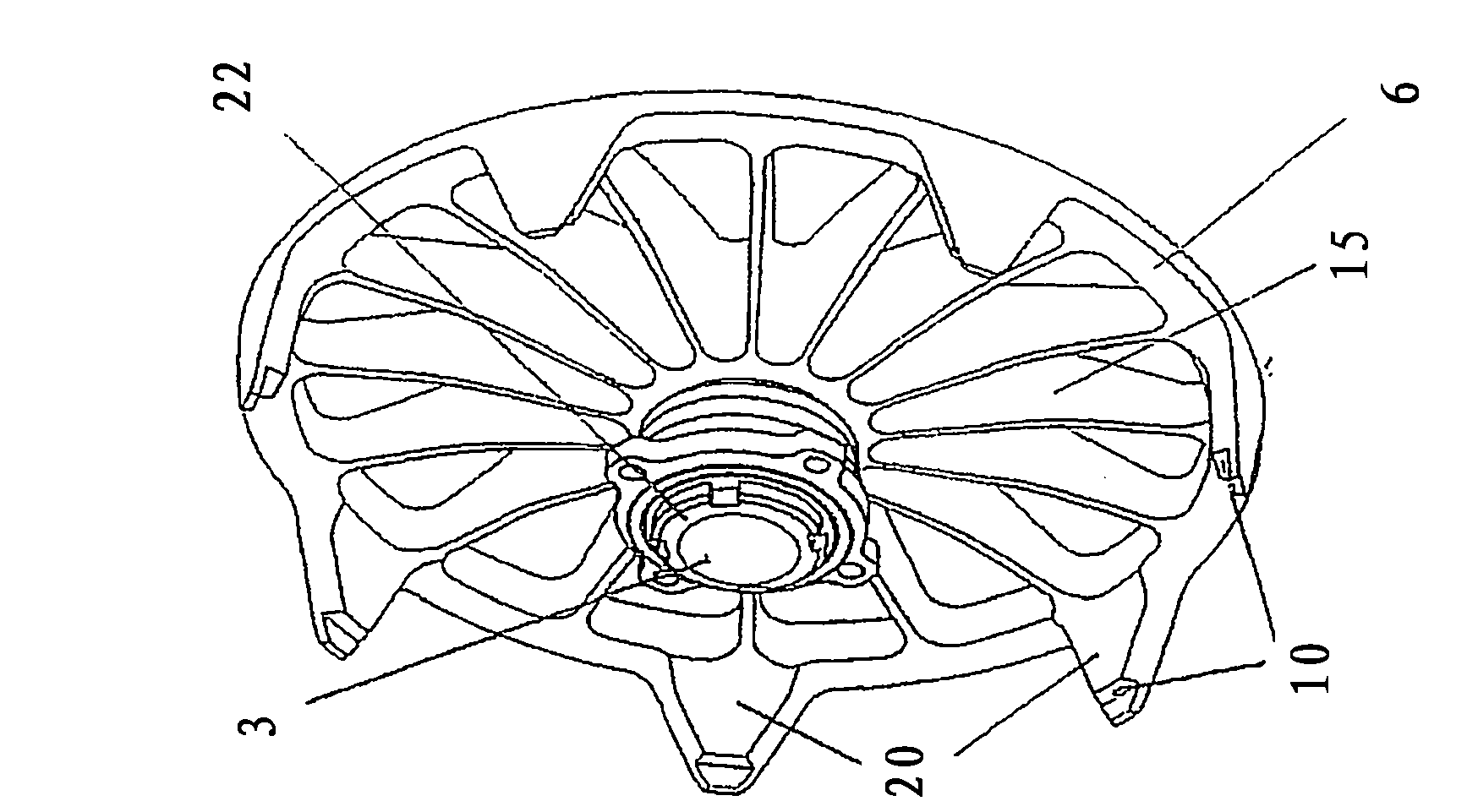 Wheel assembly for motor vehicle
