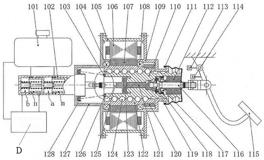 A compensating integrated motor electronic control braking system