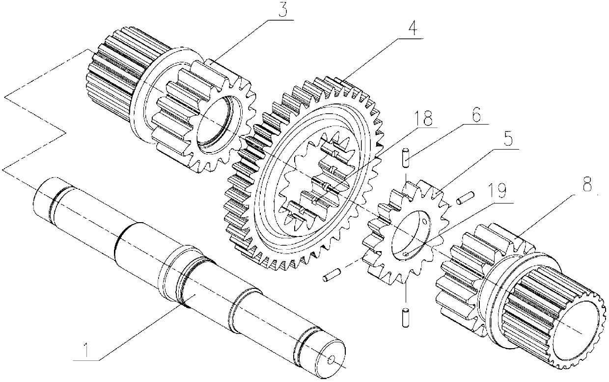 Gearbox steering mechanism