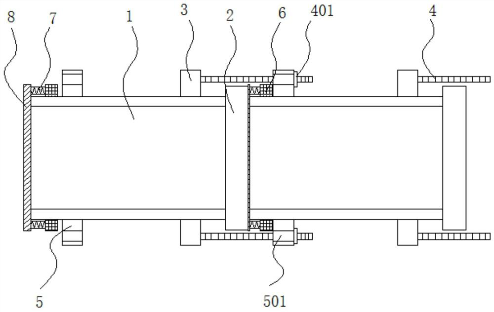 Spliced steel-plastic composite pipe