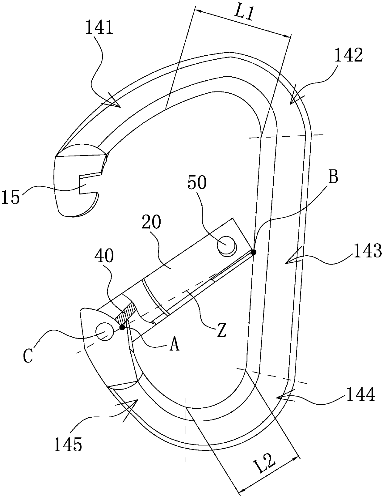 Mountain-climbing hook and processing technology thereof