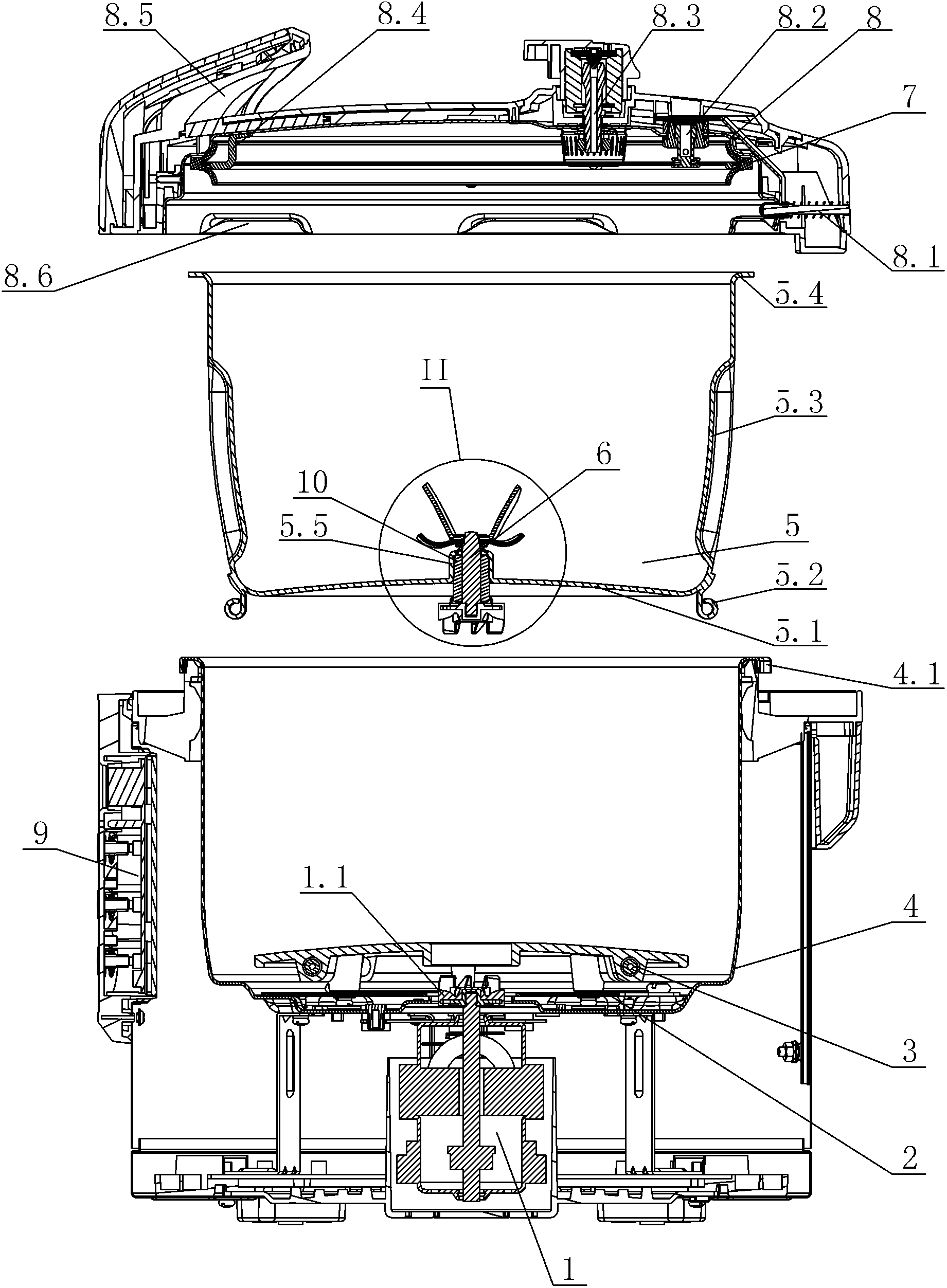 High-temperature high-pressure soymilk machine