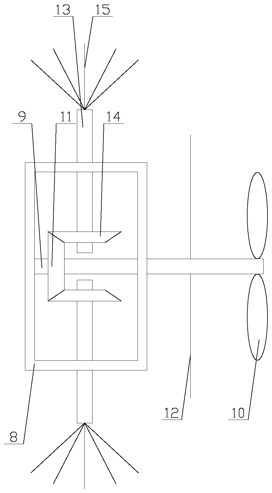 A safe communication iron tower with lightning rod protection function