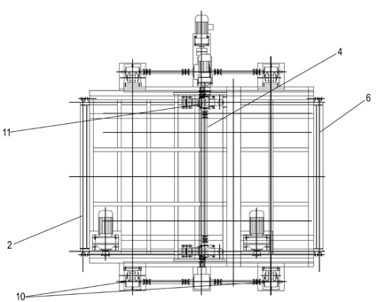 Rock wool pleating machine and pleating method thereof