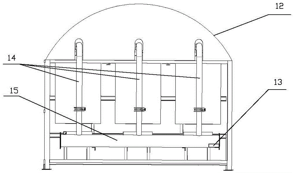 High efficiency, environmental protection and energy saving biomass carbon making unit