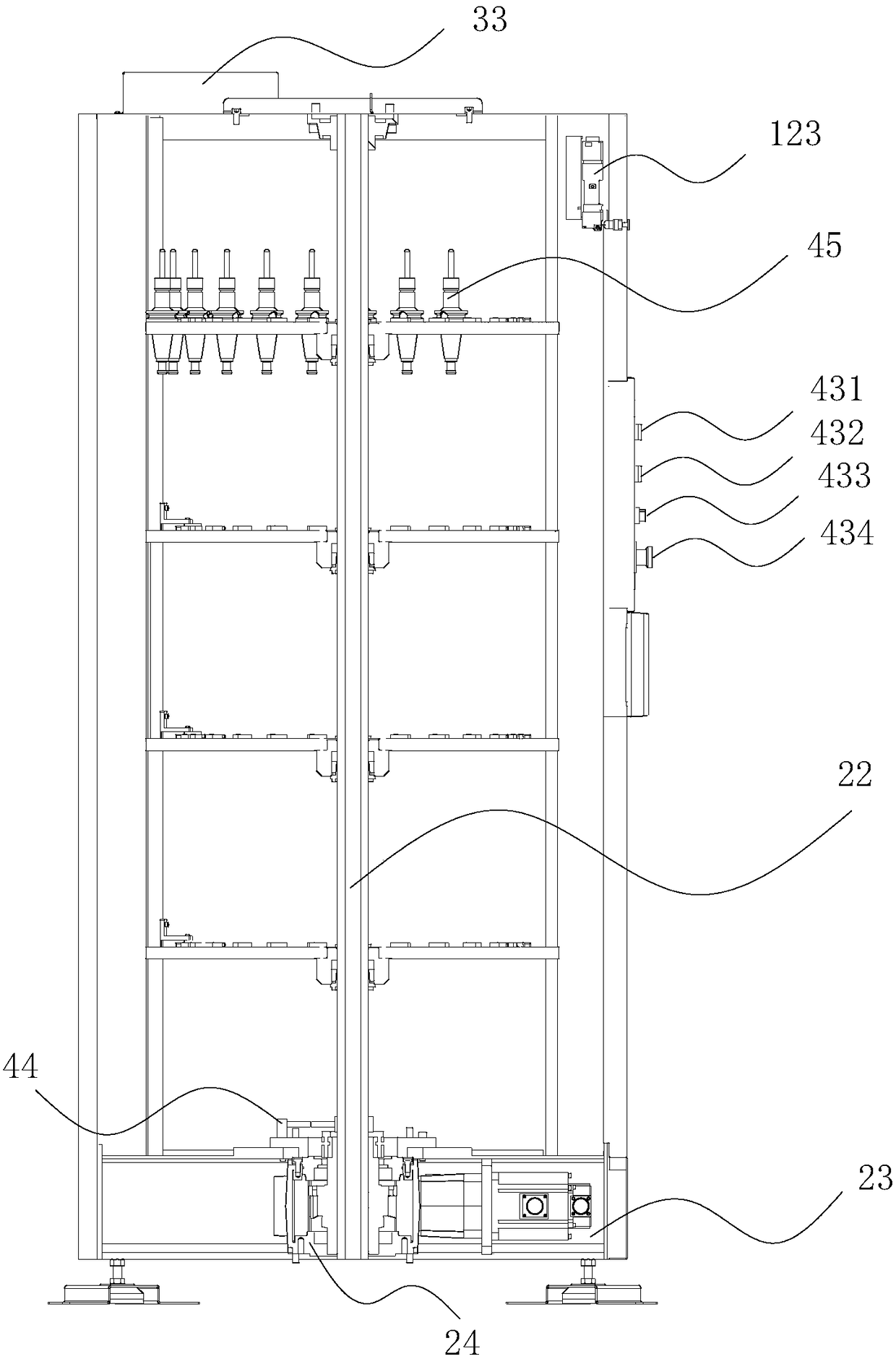 Rotating tool magazine and using method thereof