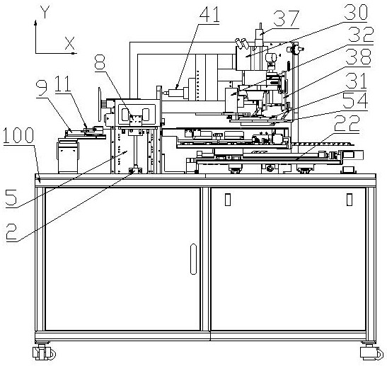 An IC chip optical sampling inspection machine with laser cutting function