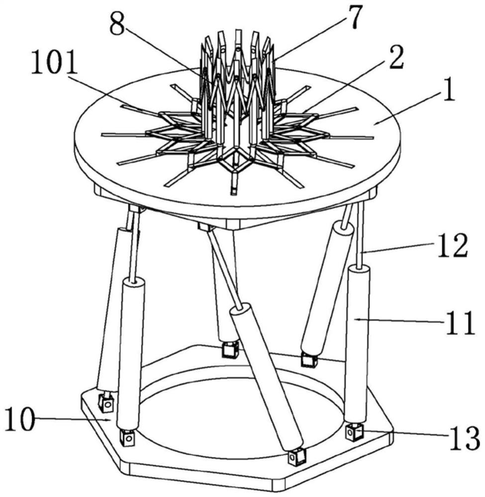 A banana combing platform based on rigid-flexible coupling parallel mechanism