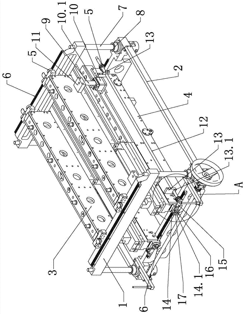 Adjustable bag making machine longitudinal sealing device with movable hot pressing plates and static hot pressing plates integrated