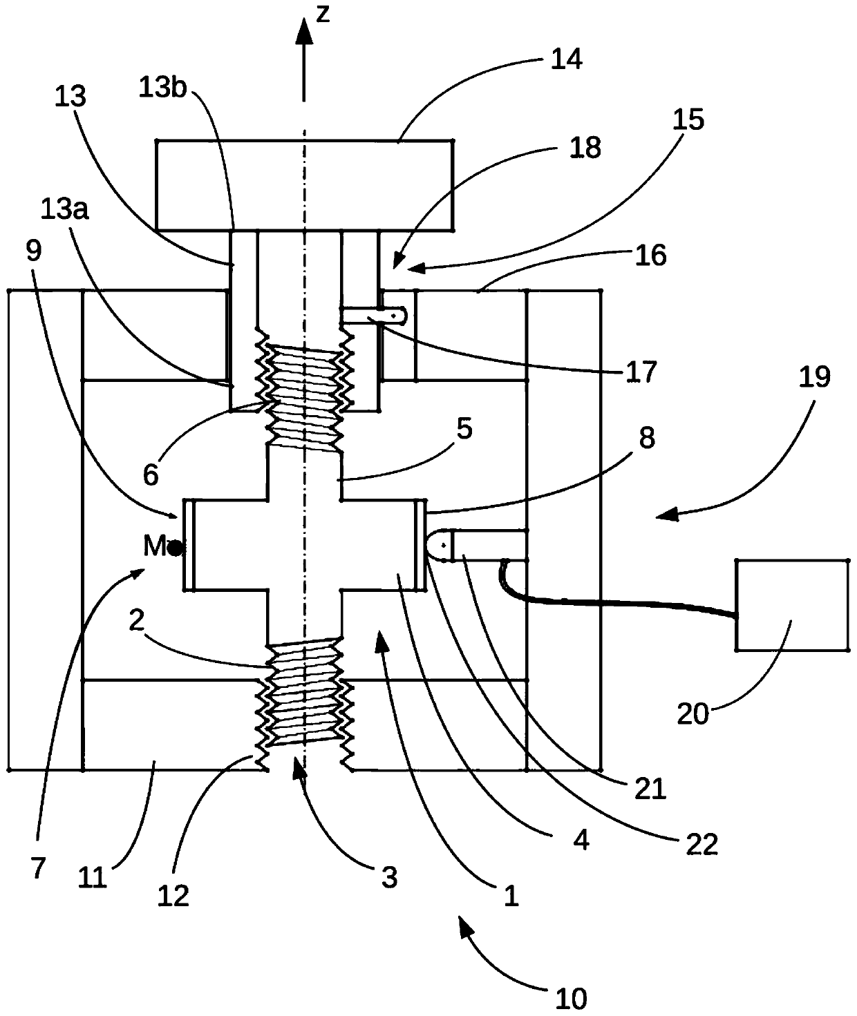 Screw-based nanometric linear motion control mechanism