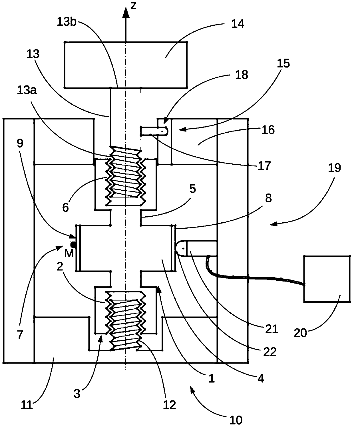 Screw-based nanometric linear motion control mechanism