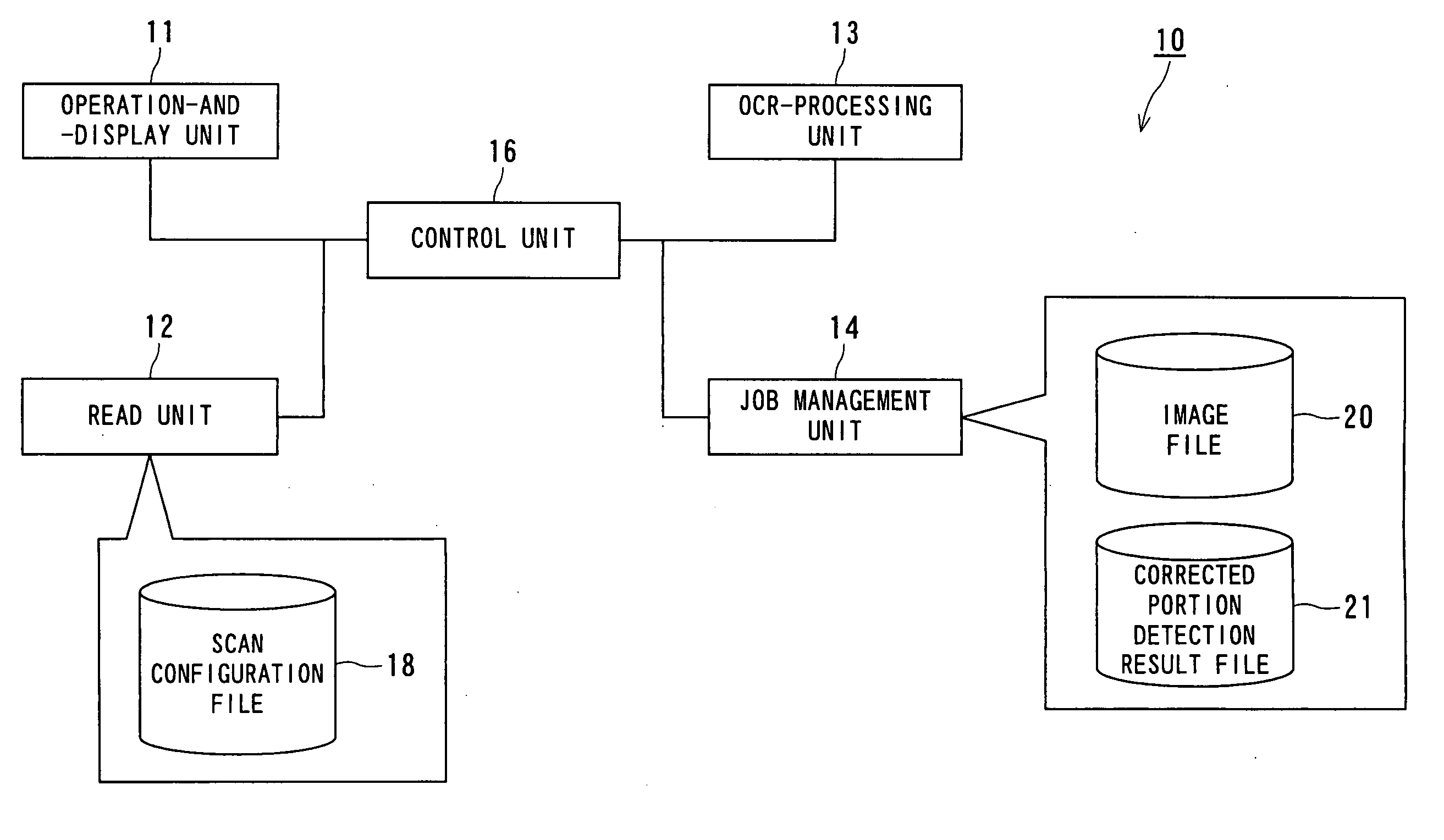 Optical-character-recognition system and optical-character-recognition method