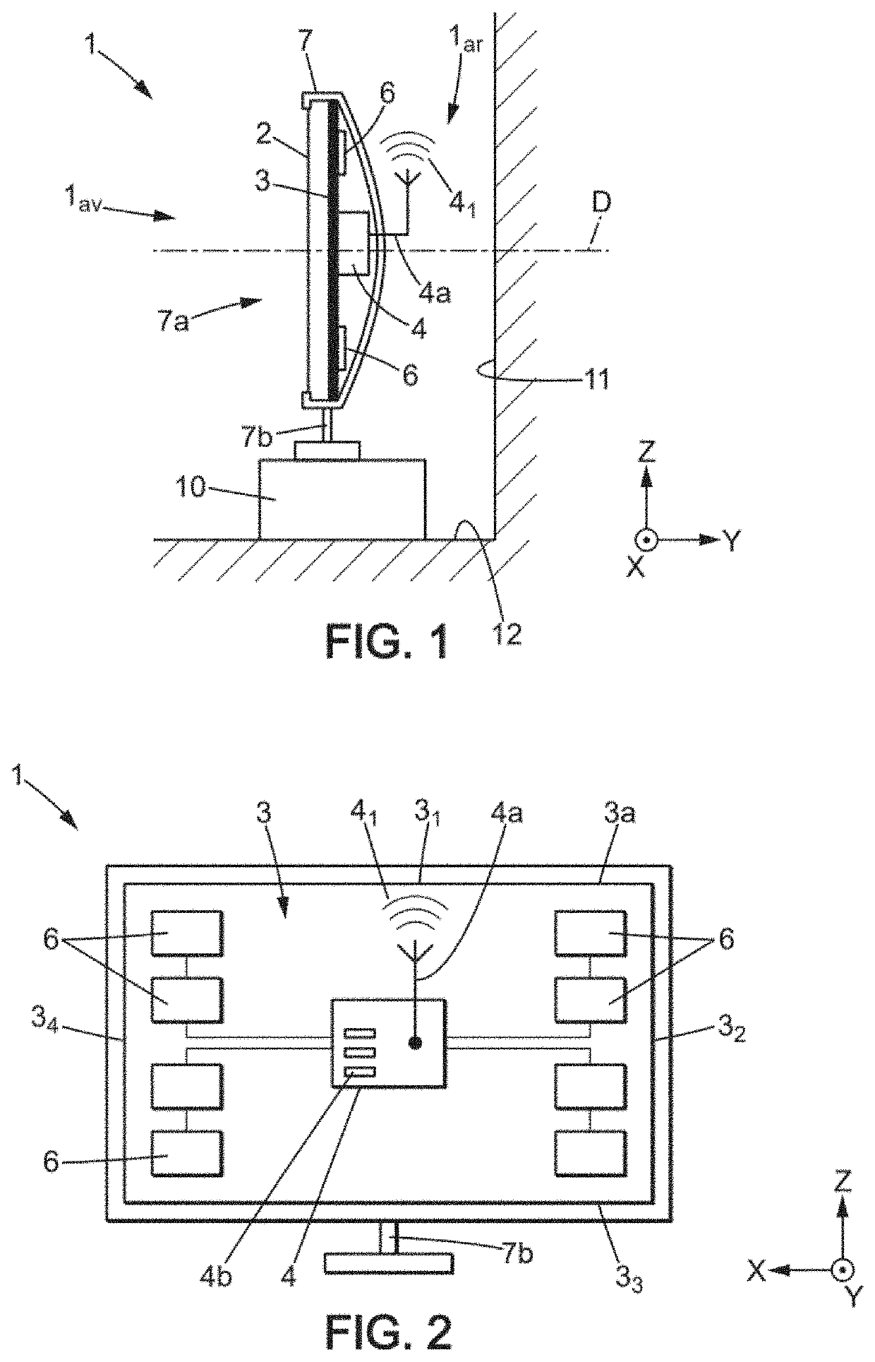 Display device, television set or computer monitor using such a display device