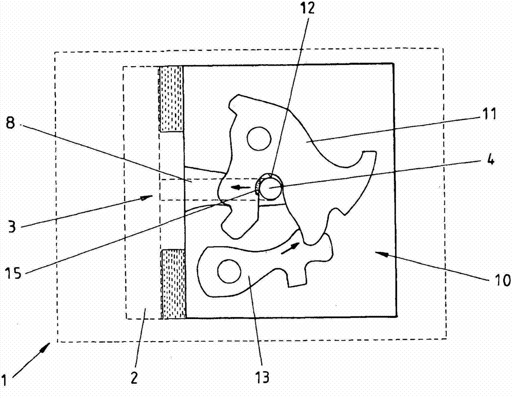 Motor vehicle lock with low-noise lock bow