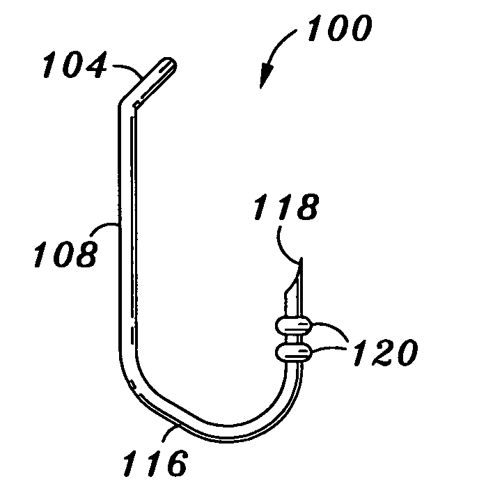 Modified fishhook for catch and release applications