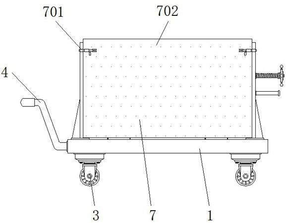 Stone machining transportation device with guide structure