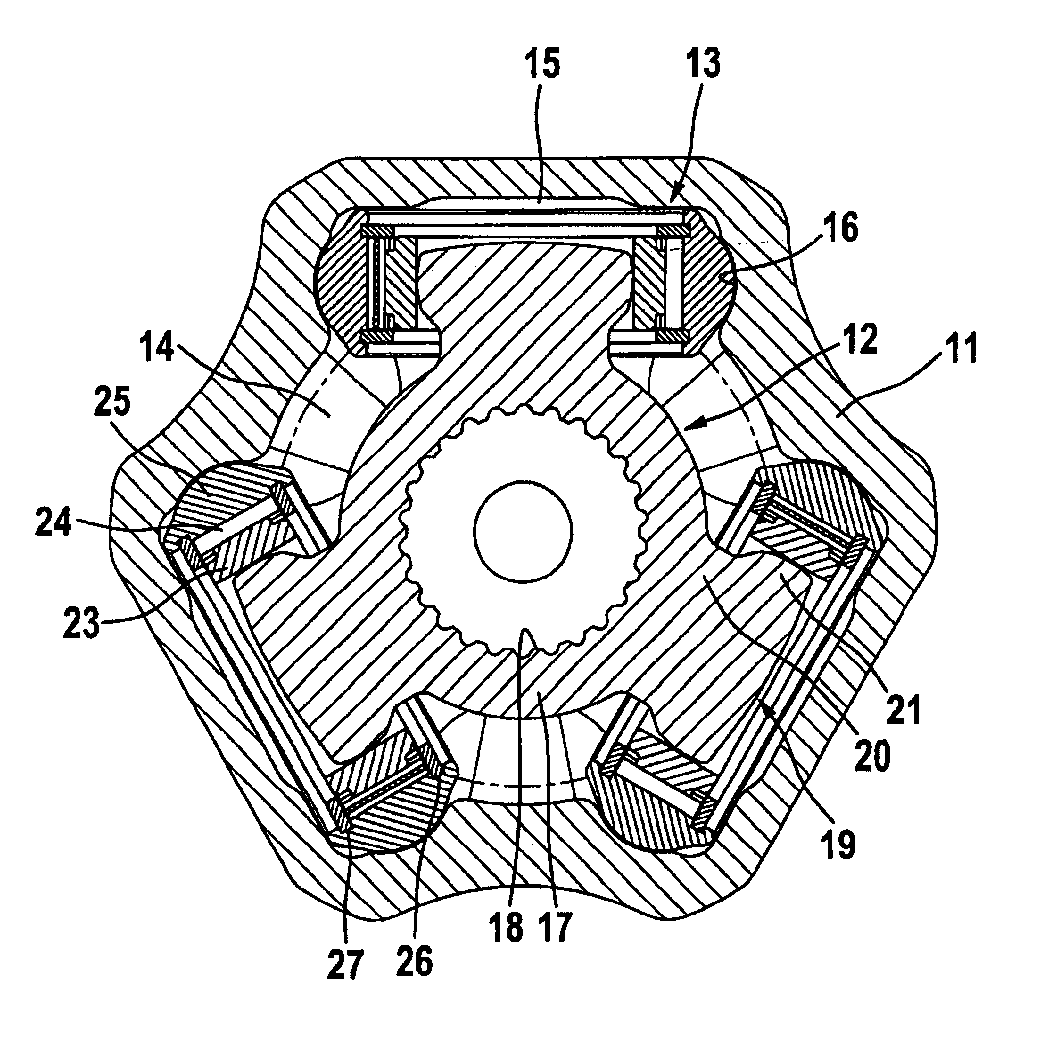 Tripode joint for increased articulation angles