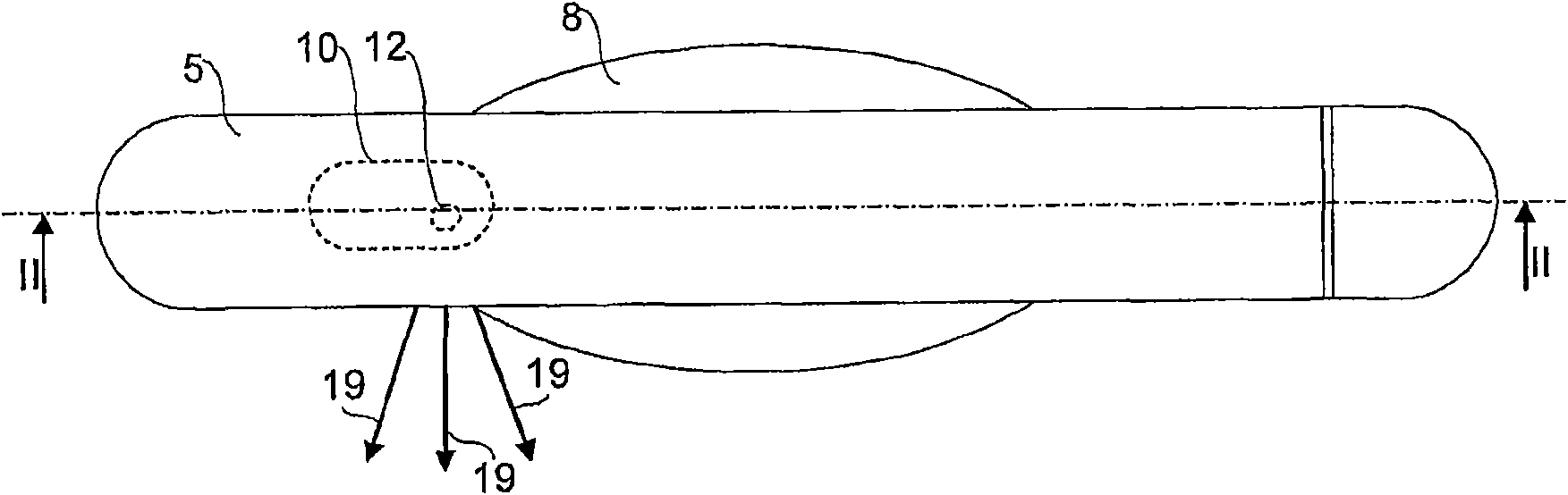 Vehicle handle with a lighting device