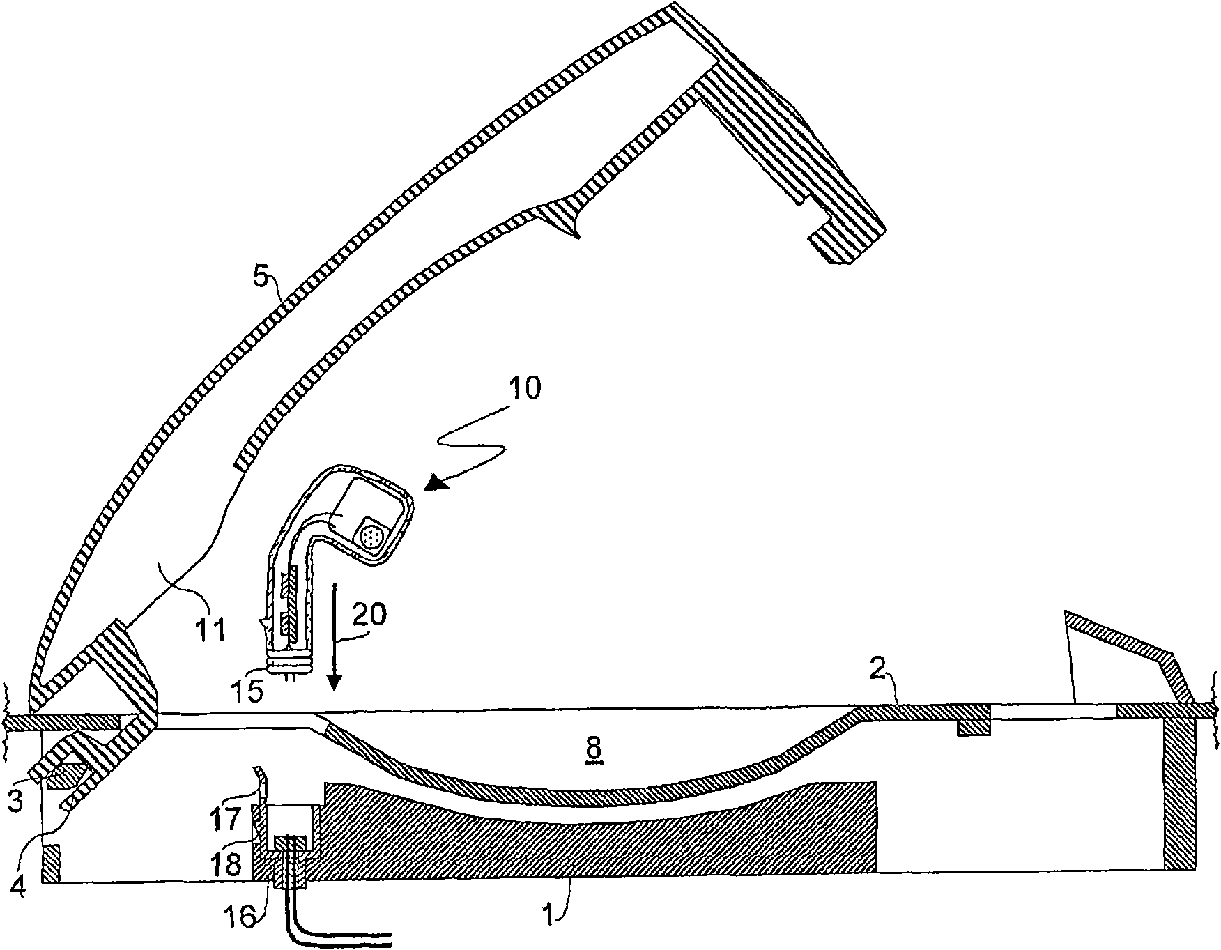 Vehicle handle with a lighting device