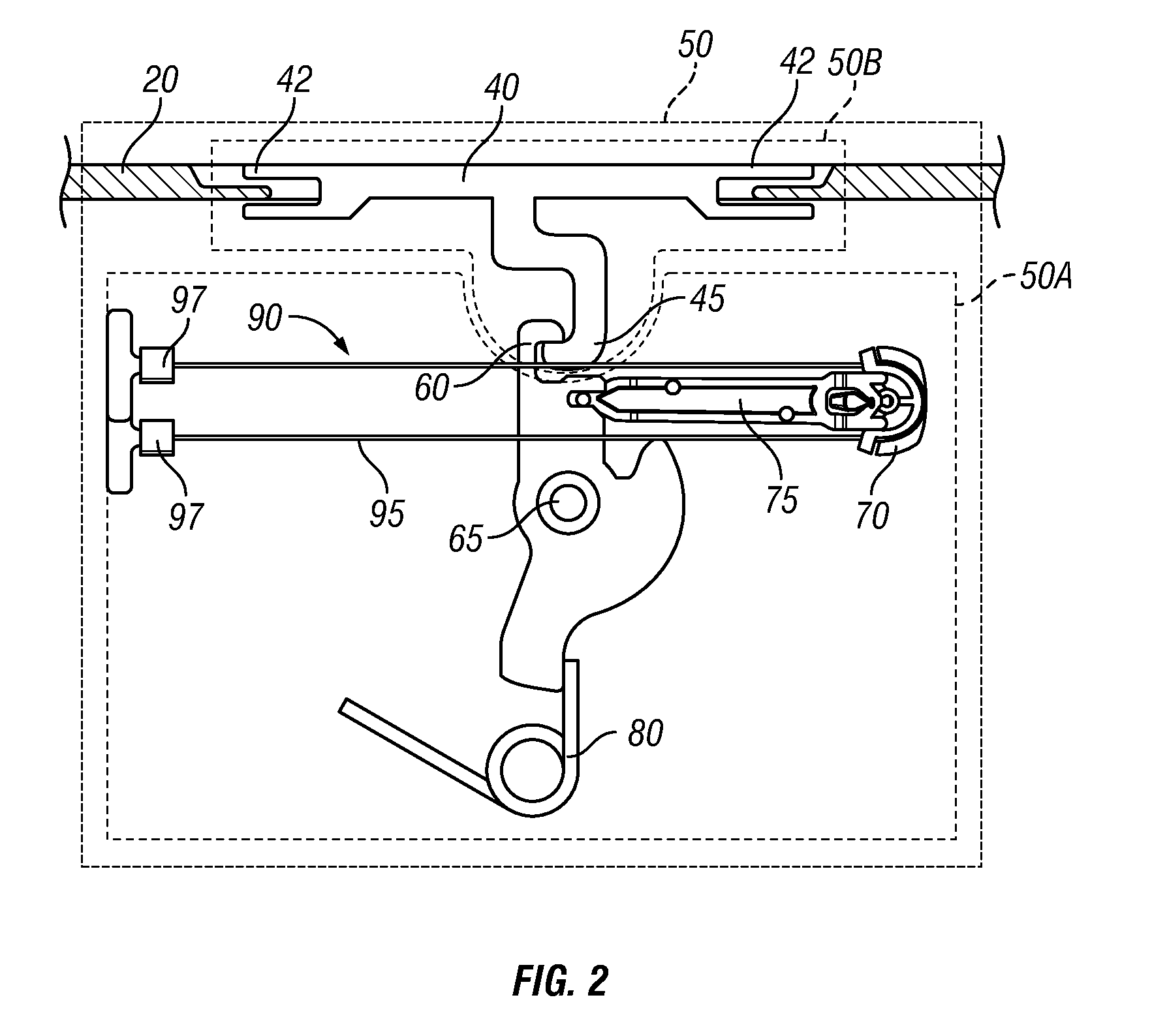 Self-aligning modular latch