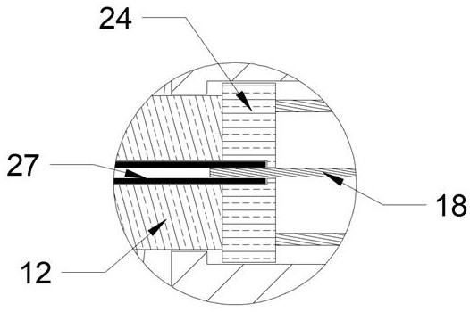 Plastic pipe inner ring leakage repairing device