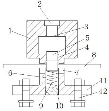 A device for assembling a transmission shaft with a self-destruct function