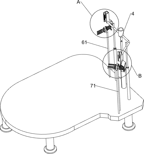 A device for punching outlet holes of purple sand teapots for pottery crafts