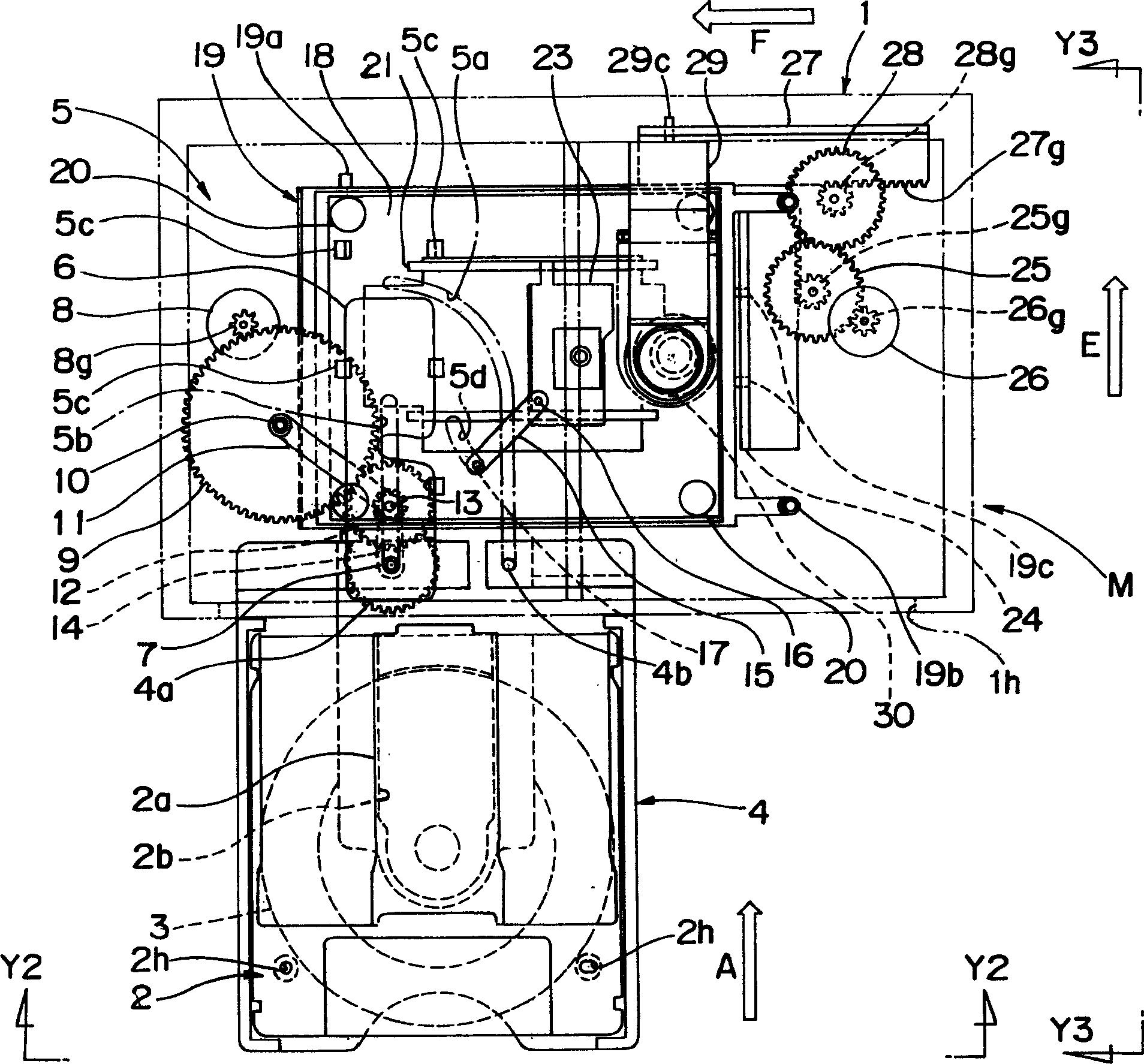 Disk conveying device and disk apparatus having the same