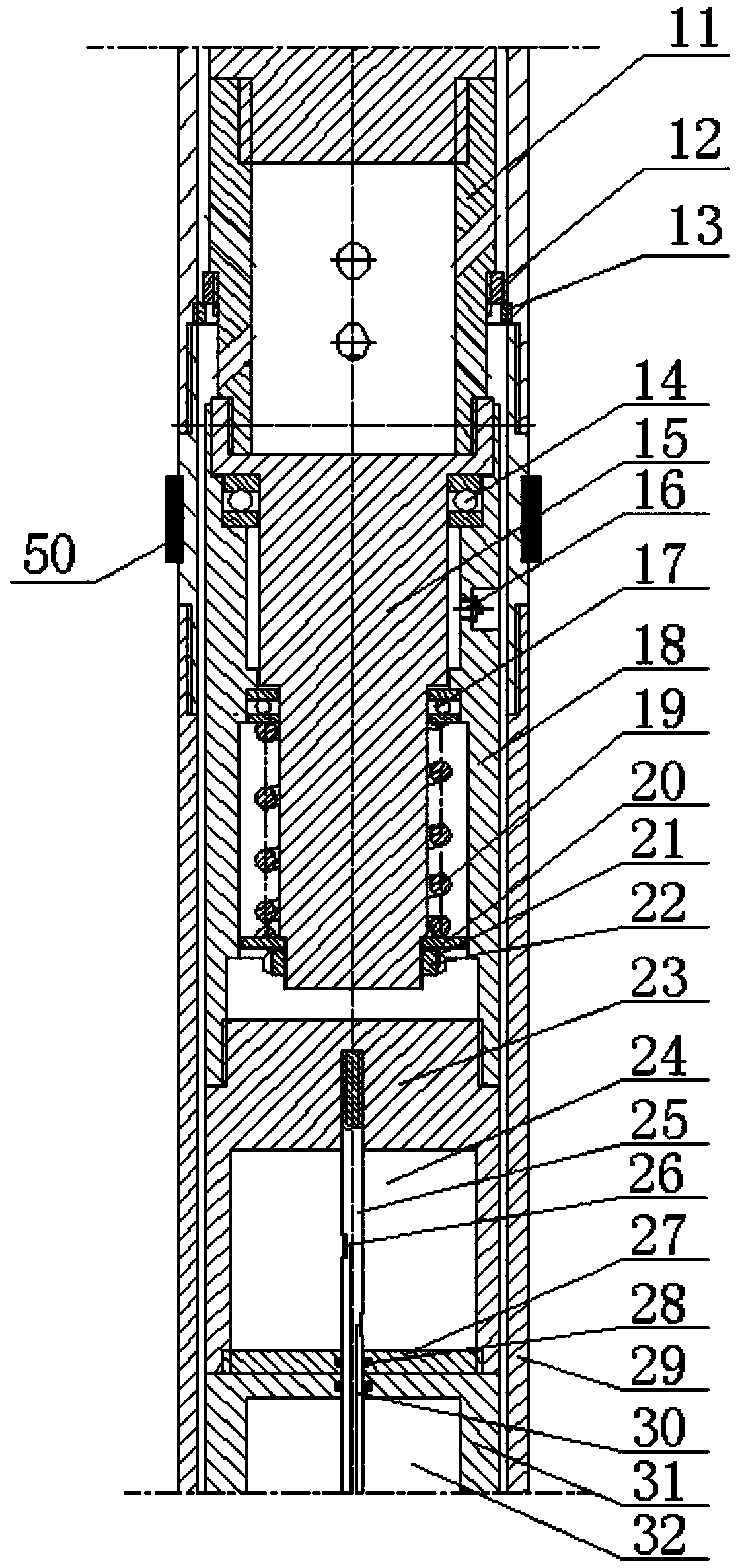 Impact-rotary-type hole-bottom freezing wire-line coring drilling tool and method for natural gas hydrate