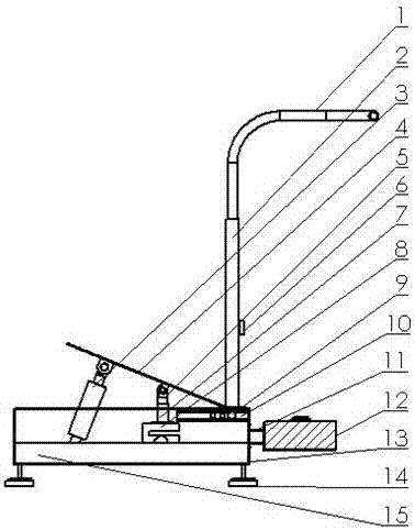 Kick and swing force measurement machine