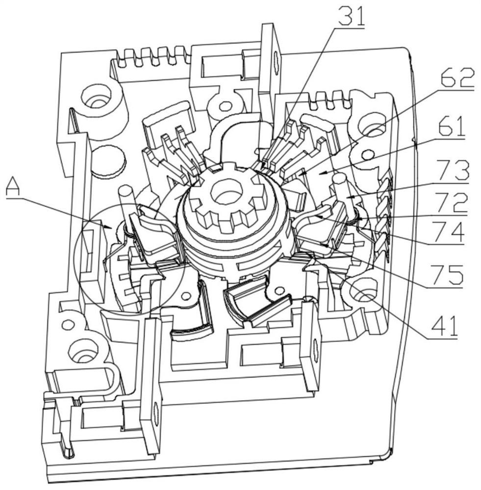 Arc extinguishing device of dual-power switch