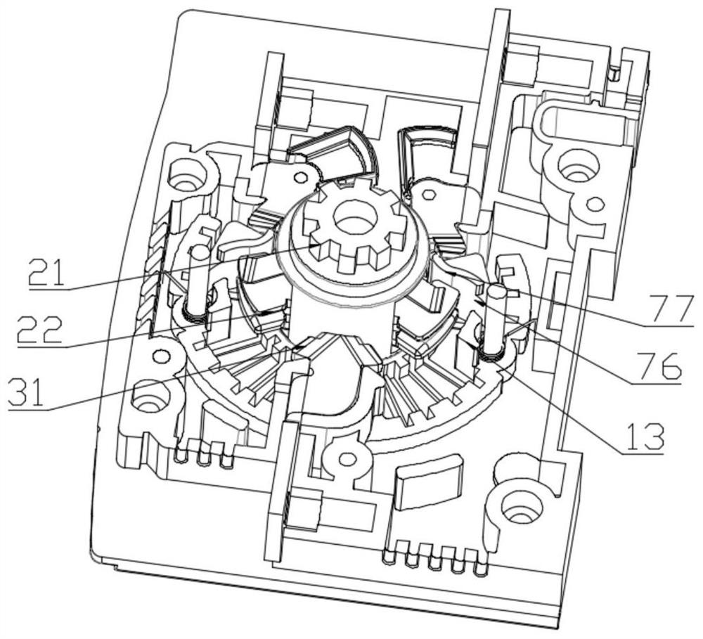 Arc extinguishing device of dual-power switch