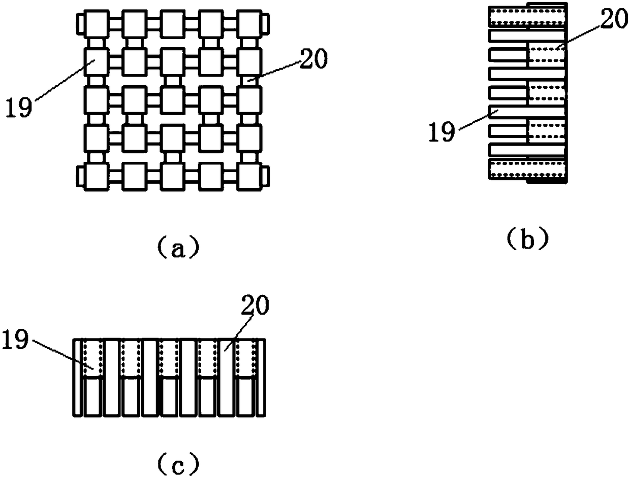 Composite flat sample three-dimensional space charge measurement device based on pulsed electro-acoustic method