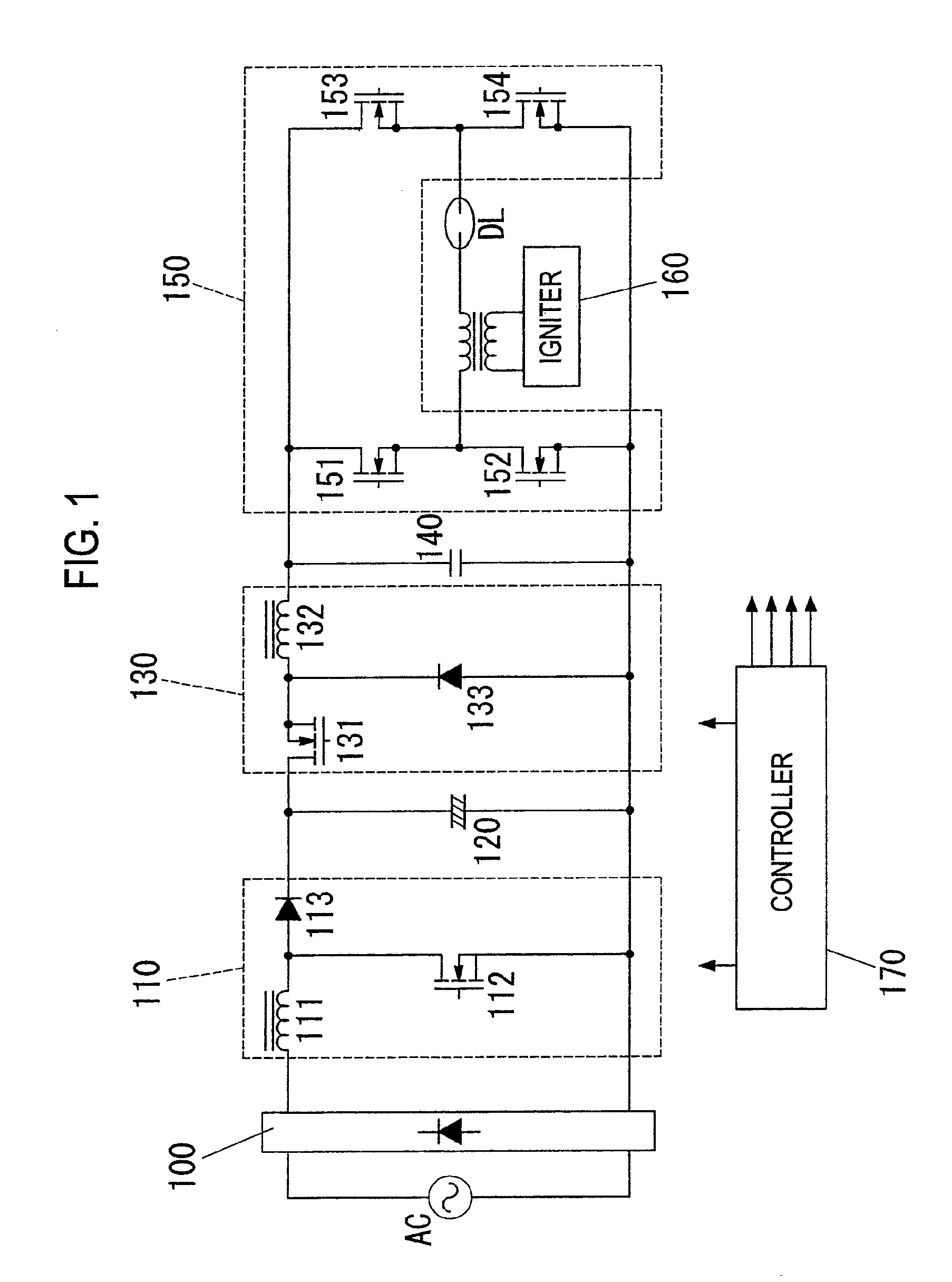 High-voltage discharge lamp lighting device and lighting fixture