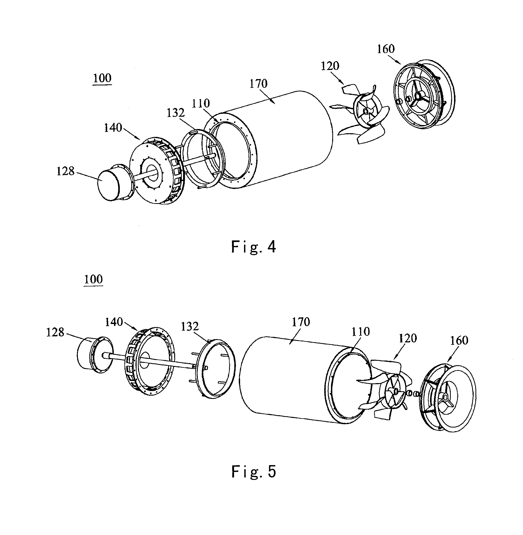 Vortex device for separating cold gas and hot gas