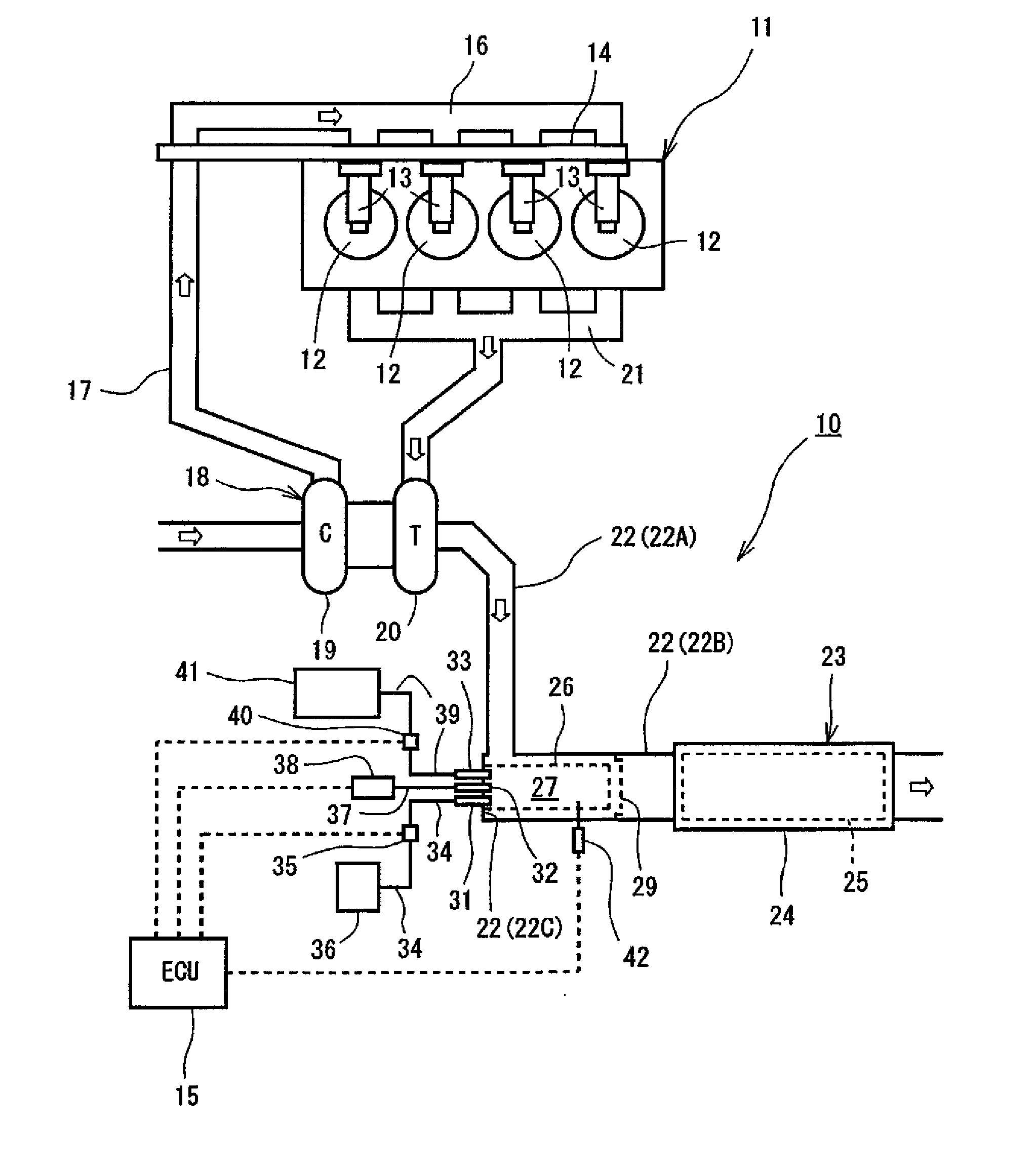 Exhaust gas treatment system