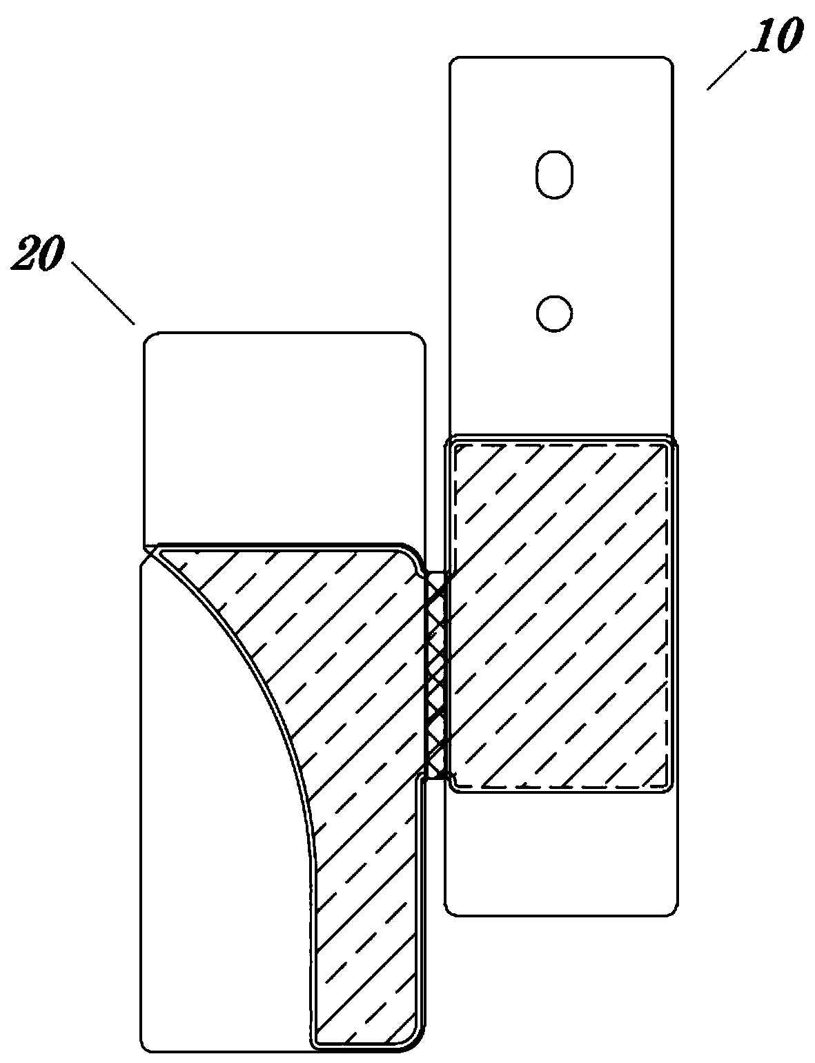 Sectional type heat dissipation film with edge sealing design