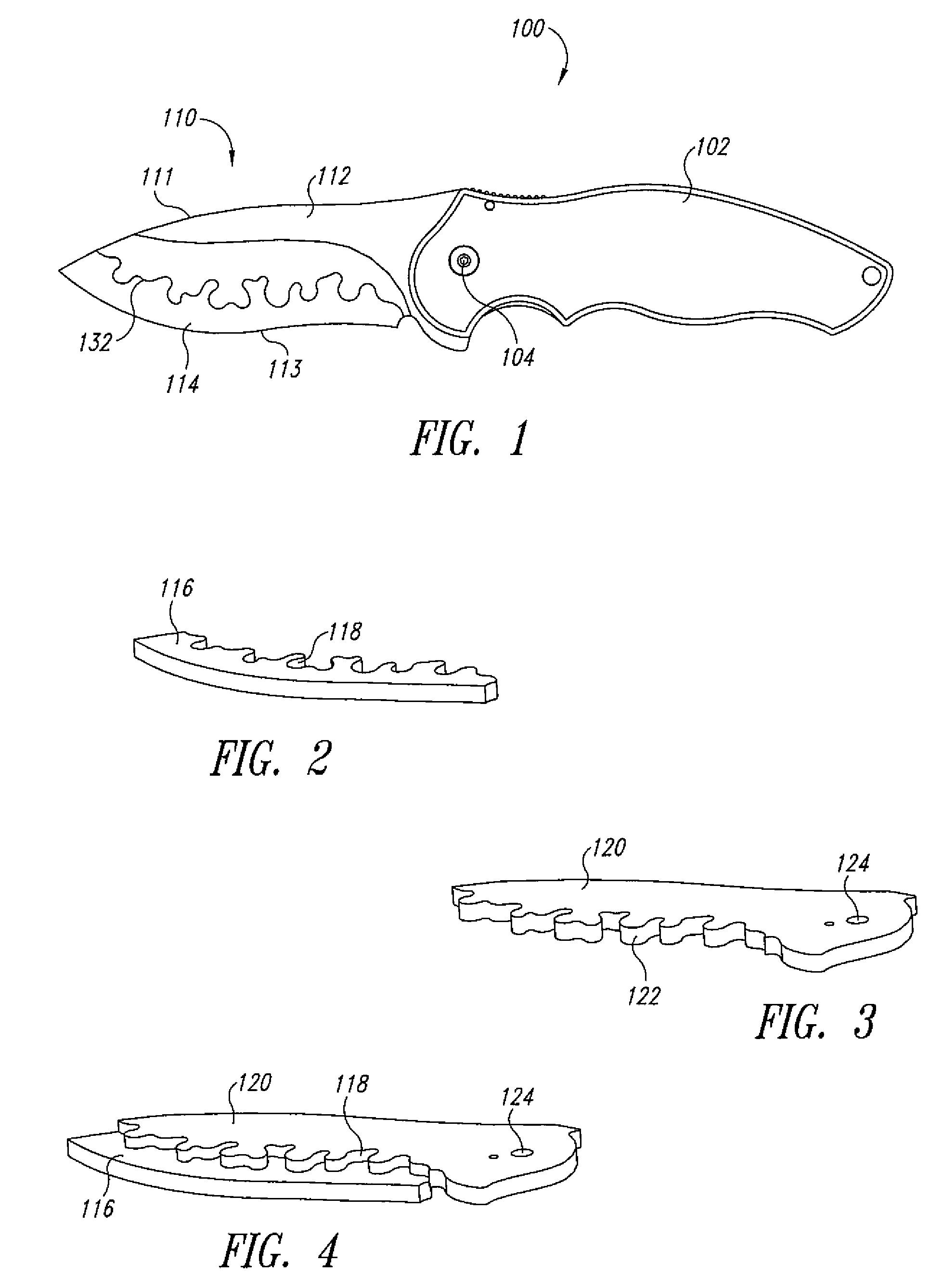 Composite knife blade