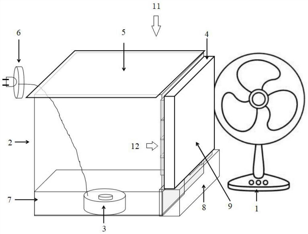 Experimental device and experimental method for ion directional diffusion in set cement