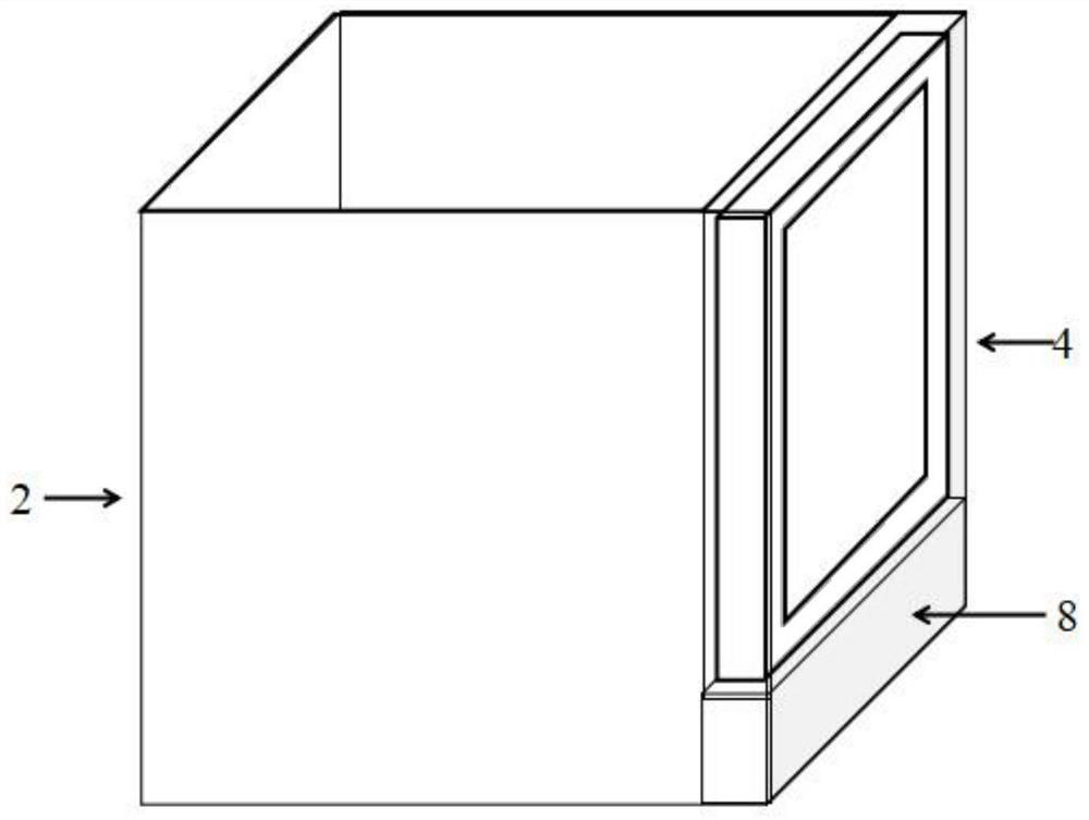 Experimental device and experimental method for ion directional diffusion in set cement