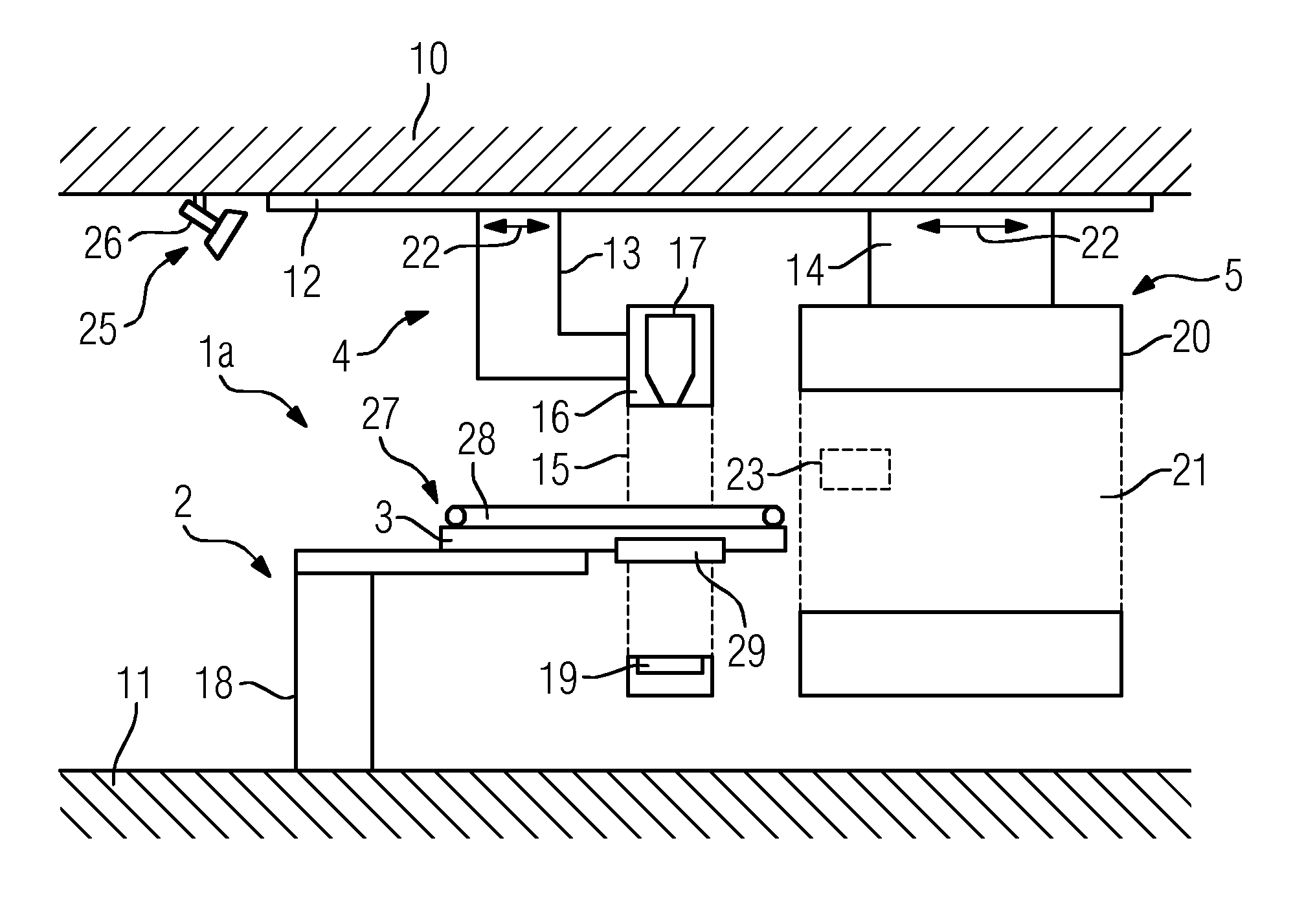 Radiotherapy treatment device comprising image acquisition device and irradiation device, and radiotherapy method