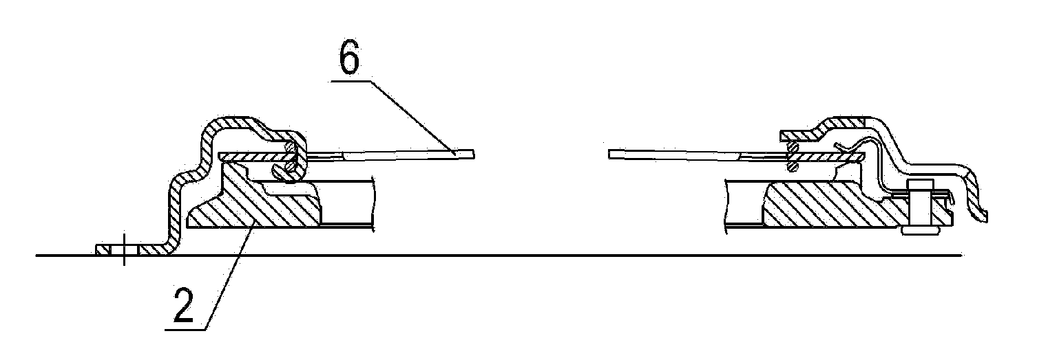 Separation finger jumping correction and detection device for automobile diaphragm spring clutch