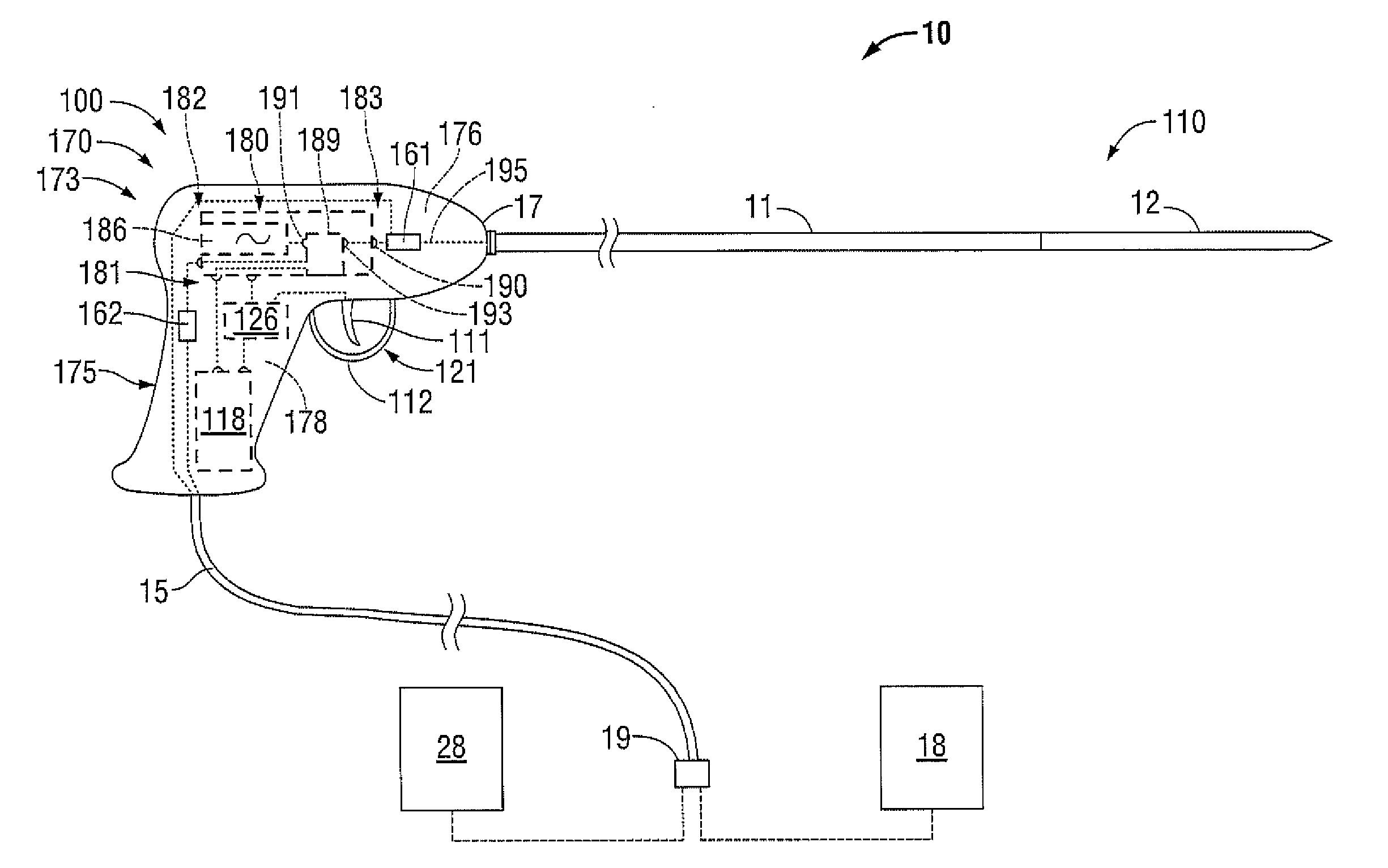 Handheld Medical Devices Including Microwave Amplifier Unit At Device Handle