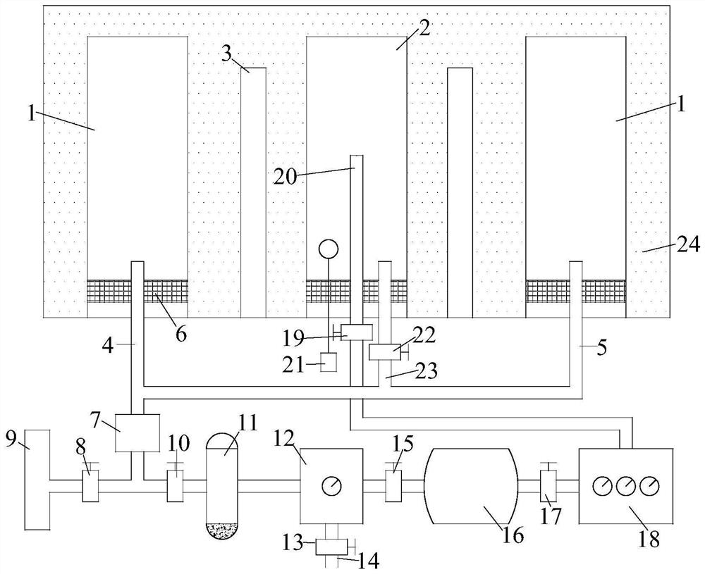 Drilling methane self-circulation blasting fracturing enhanced extraction method