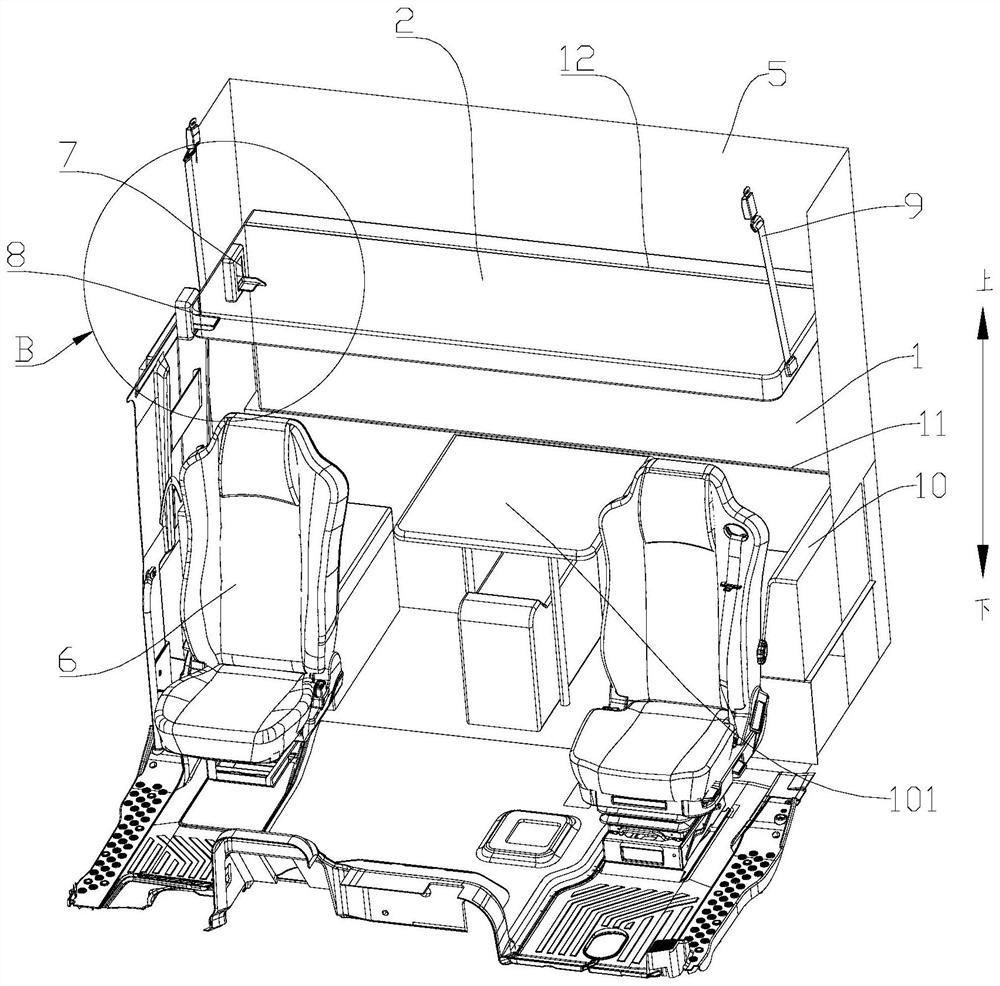 Vehicle-mounted sleeping berth assembly and vehicle