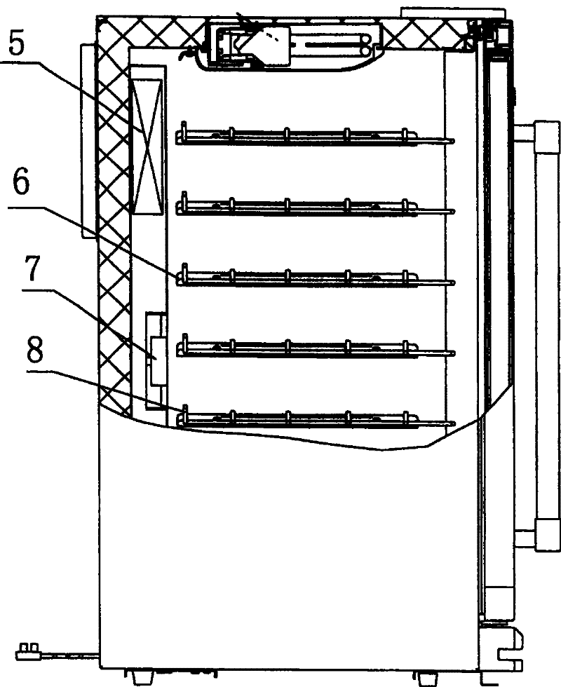 Double temperature double control wine cabinet and method for enhancing accuracy of temperature control