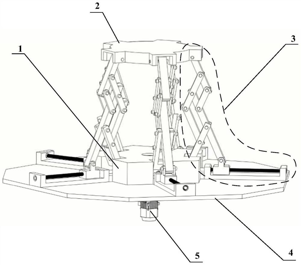 Foldable parallel mechanism and application thereof