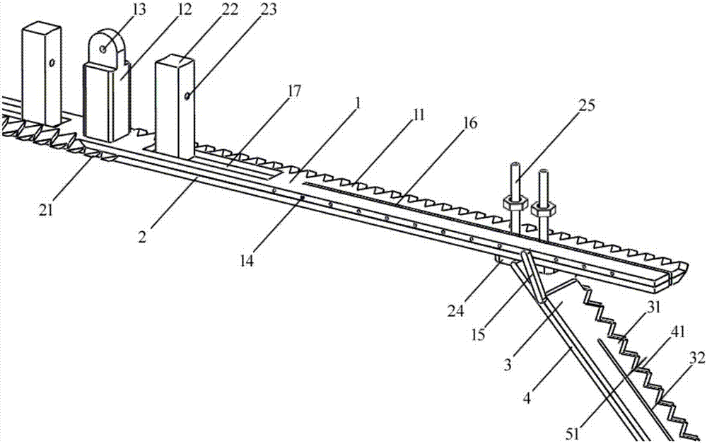 Three-dimensional shrub shape trimming device capable of being used for trimming cones and frustums