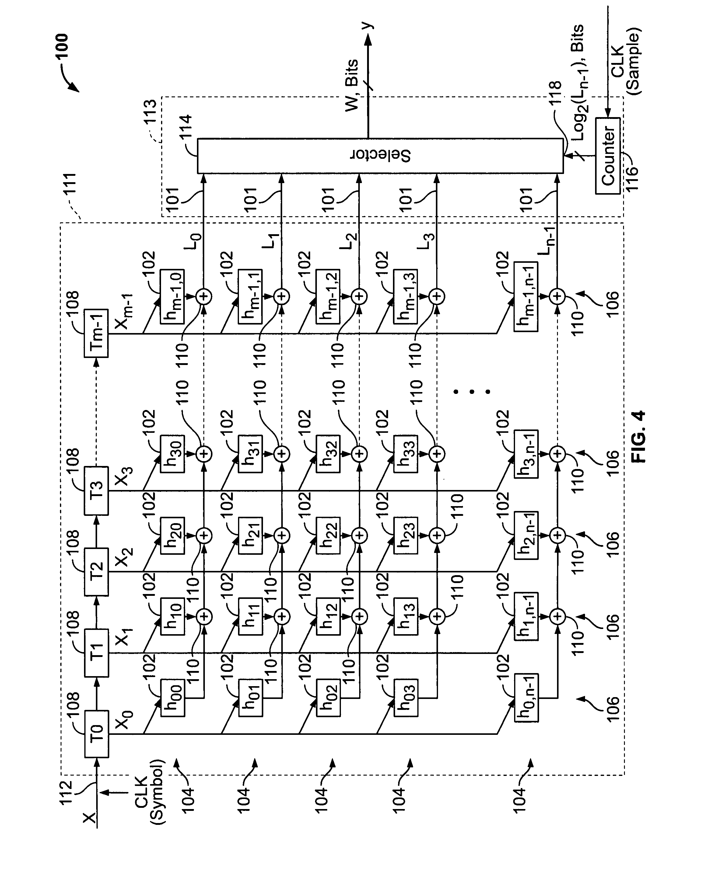 Method and architecture for digital pulse shaping and rate conversion